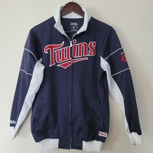 Stitches Athletic Jacket Minnesota Twins Baseball Embroidered Sports Outdoor